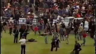 1970s Fighting On The Football Terraces England Hooligans [upl. by Etterb]