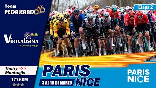 EN VIVO Etapa 2 PARIS NIZA 2024  ROGLIC  EGAN  EVENEPOEL  ALMEIDA  parisnice [upl. by Llehsad]