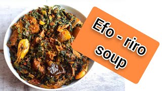 HOW TO PREPARE NIGERIAN EFO RIRO WITH POUNDED SWEET POTATONIGERIA PARTY INSPO FIRST ATTEMPT [upl. by Atteynot]