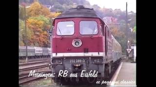 Eisenbahn in Thüringen vor 20 Jahren Erinnerungen an den interessanten Bahnbetrieb 1996 [upl. by Lapotin]