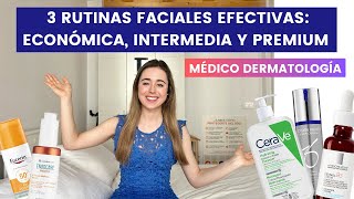 MÉDICO CREA 3 RUTINAS FACIALES EFECTIVAS ECONÓMICA INTERMEDIA Y PREMIUM  ZO SKIN HEALTH [upl. by Saravat]