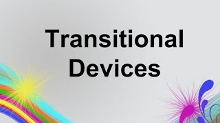 Types of Transitional Devices in English Grammar with Definition and Examples [upl. by Willmert]