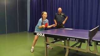 How to Play a Table Tennis Forehand Drive Beginners Level [upl. by Sherrill]