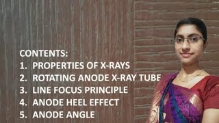 Properties of xrays rotating anode xray tube line focus principle anode heel effect [upl. by Duthie396]