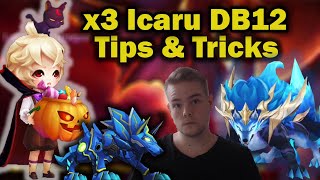 DB12  Triple Icaru Tricaru 4243sec Avg Tips and Tricks Improve your speed  Summoners War [upl. by Halford]