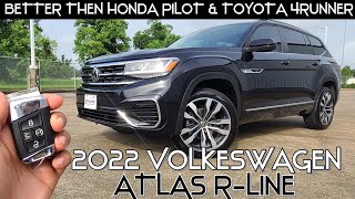 2022 Volkswagen Atlas SEL RLine Start up amp Full Review [upl. by Meehahs734]