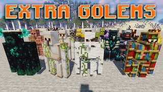 THE BEST GOLEMS MOD WITH ABILITIES IN MINECRAFT  AMAZING MINECRAFT MODS PART 1 [upl. by Ferneau]