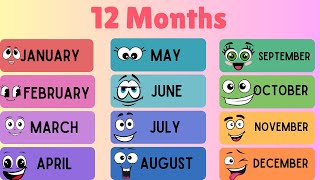 The 12 Months of the Year song for kids [upl. by Toomin]