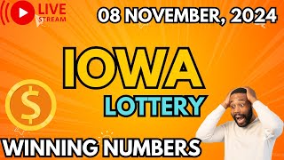 Iowa Midday Lottery Results For  08 Nov 2024  Pick 3  Pick 4  Powerball  Mega Millions [upl. by Baillie]