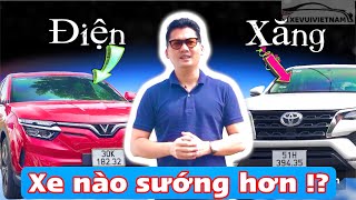 Xe điện và xe xăng xe nào sướng hơn Liệu xe điện có thể khiến xe xăng biến mất Review Vinfast VF8 [upl. by Ardnek515]