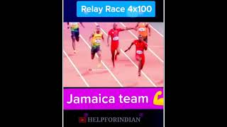 relay race 4x100 olympics jamaica team usain bolt live shorts full screen whatsapp Facebook status [upl. by Yor]