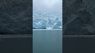 Glacier Calving OMG glacier alaska travel [upl. by Chu]