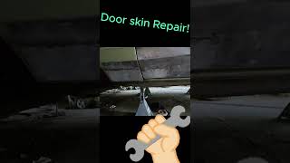 Door skin Repair automobile restoration carrestoration sheetmetalfabrication rustrepair metal [upl. by Olra]