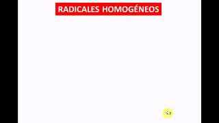 RADICALES CONCEPTOS [upl. by Shandeigh825]