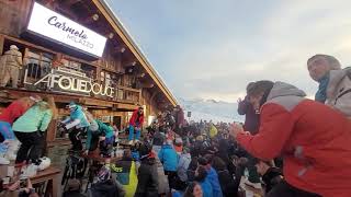 La folie douce VAL THORENS Décembre 2021 ambiance de oufff avec FABIO [upl. by Werdn]