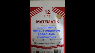 12sınıf matematik logaritma1 üstel fonksiyon Logaritma fonksiyonu konu anlatımı sonuç yayınları [upl. by Hinman]