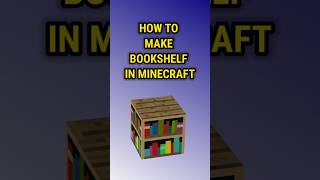 HOW TO MAKE BOOKSHELF IN MINECRAFT 💯💯💯💯🔥🔥🔥🔥minecraft shorts hrgamingvirelshorts [upl. by Kirstin]