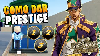 COMO DAR PRESTIGE e SUAS VANTAGENS no YOUR BIZARRE ADVENTURE YBA  Roblox  GG Games [upl. by Metcalf]