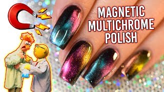 EXPERIMENTS with Multichrome MAGNETIC Polish FUN Lacquer [upl. by Beetner404]