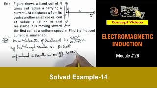 Class 12 Physics  Electromagnetic Induction  26 Solved Example14 on Electromagnetic Induction [upl. by Friedberg]