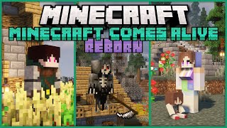 Minecraft Comes Alive Reborn  More Realistic Villagers  Minecraft Mod Showcase  MCA Reborn [upl. by Sherer]