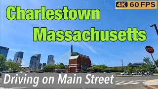 Charlestown Massachusetts Driving on Main Street [upl. by Ailad881]