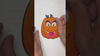 🎀sticker diy🎀sticker decoration cute halloween pumpkin stickers [upl. by Nollat]