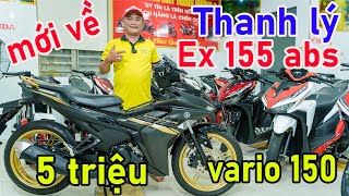 THANH LÝ XE LƯỚT EXCITER 150 155 ABS AB160 VARIO 150 SONIC FUTURE SỐC 5 TRIỆU XE MÁY GIÁ RẺ [upl. by Lua]