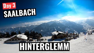 Saalbach Day 3  Skiing Hinterglemm [upl. by Anaahs]