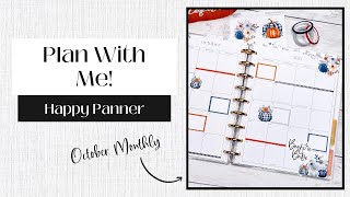 Plan With Me  October 2024 Monthly Pages [upl. by Yesnnyl]