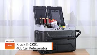 Kroak KCR01 40L Car Refrigerator  Shop on Banggood [upl. by Nilyam413]