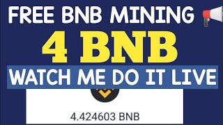 Mine 1 BNB Daily for Free wth this Free BNB Site Free BNB Site [upl. by Oriaj]