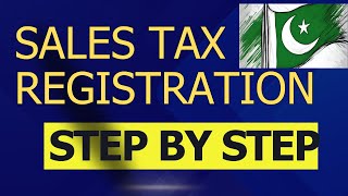 Sales Tax Registration Procedure in Pakistan  How To  202425 [upl. by Byrne]