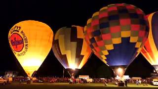 Strathaven Balloon Festival quotEvening Glowquot 2018 [upl. by Salinas]