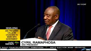 President Ramaphosa asks the church to pray for peaceful elections [upl. by Ezarra]