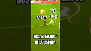 BUSQUETS EL MEJOR 5 DE LA HISTORIA De Guardiola a Del Bosque riquelme xavi unzue fcbarcelona [upl. by Namyw110]