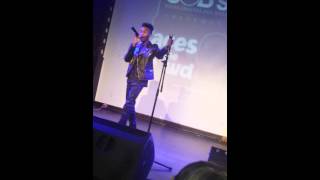 Jordan Grizzle singing Adorn Live Sobs 520 [upl. by Luahs]