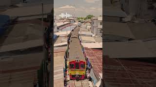 Mae Klong Railway Market  Thailand  Hoop Rom Market maeklong thailand maeklongrailwaymarket [upl. by Xavler206]