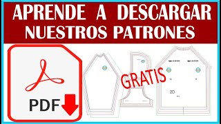 📌 COMO DESCARGAR PATRONES DE CONFECCIÓN PROFESIONAL GRATIS en PDF  FÁCIL [upl. by Dosia946]