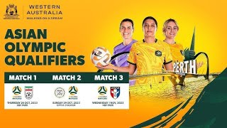 MATILDAS VS CHINESE TAIPEI  Olympic Qualifiers FIRST HALF 291023 AUSvTPE [upl. by Zora146]