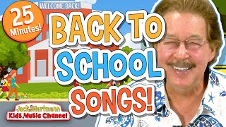 BACK to SCHOOL Songs  25 MInutes of Fun Back to School Songs for Kids  Jack Hartmann [upl. by Fidelio525]