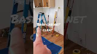 Kitchen Base Cabinet Wall Cleat Installation Tip [upl. by Eustatius551]