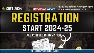 How to fill Dr BR Ambedkar University Delhi CUET UG Admission 2024 [upl. by Naoh]