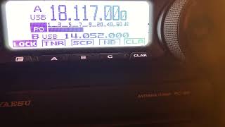 F4WBU nice QSO with GW0AVW radioamateur From Wales on 18 mhz  17 meter SSB 100W [upl. by Esinehc]