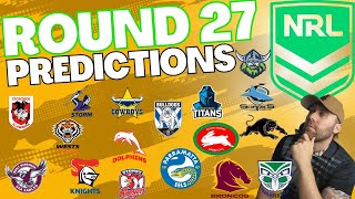 NRL Round 27 Predictions 2024 🏉 NRL Round 27 Tips [upl. by Digdirb]