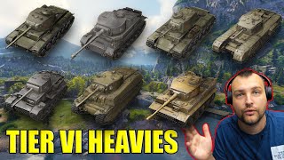 Tier VI Titans 7 Heavy Tanks Rerated  World of Tanks [upl. by Tabatha876]