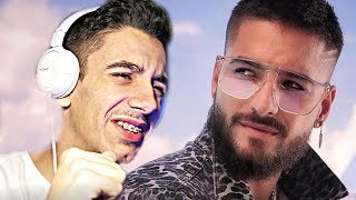 REACCIÓN GIMS Maluma  Hola Señorita Maria Official Video [upl. by Imat]