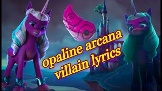 AI cover MLP Opalines Lullaby Im Villain [upl. by Ahsinek]