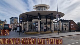 WOOLWICH ARSENAL Rail Station 2024 [upl. by Kihtrak357]