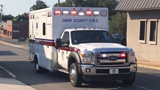 Davie County EMS 7 Responding Mocksville NC 9720 [upl. by Hemingway578]